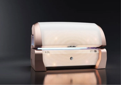 Geschlossene Megasun KBL P9S in Kupfer- und Roségold-Optik
